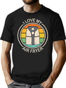I Love My Air Fryer Funny Vintage Gift For Cooking Lovers T-Shirt for Men & Women, T-Shirts Graphic Tee - Black