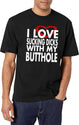 I Love Sucking Dicks with My Butthole Black T-Shirt - White
