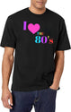 I Love The 80'S T-Shirt for Men & Women, T-Shirts Graphic Tee - White