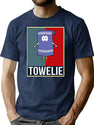 I Love Towelie W Towel Love Vintage T-Shirt for Men & Women, T-Shirts Graphic Tee - Navy