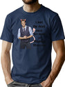 I Met The Devil Once His Name is Matthew Morrison Premium Heavyweight Cotton T-Shirt - Navy
