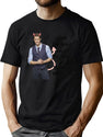 I Met The Devil Once His Name is Matthew Morrison Black T-Shirt - Green