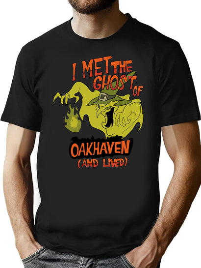 I Met The Ghost of Oakhaven and Lived T-Shirt for Men & Women, T-Shirts Graphic Tee - Black