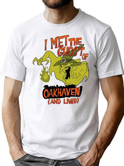 I Met The Ghost of Oakhaven and Lived T-Shirt for Men & Women, T-Shirts Graphic Tee - Black