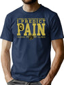 I Predict Pain T-Shirt for Men & Women, T-Shirts Graphic Tee - Navy