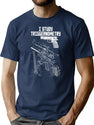 I Study Triggernometry On Back Gun Funny Saying Gift T-Shirt for Men & Women, T-Shirts Graphic Tee - Navy