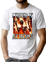 I Tried It At Home Screaming Skeleton Bootleg Graphic T-Shirt - White