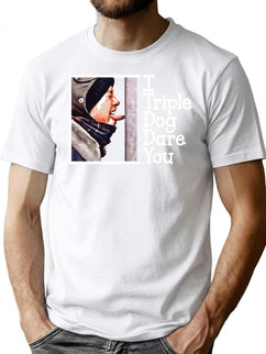 I Triple Dog Dare You Christmas Story T-Shirt for Men & Women, T-Shirts Graphic Tee - Black