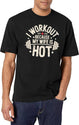 I Workout Because My Wife Is Hot T-Shirt for Men & Women, T-Shirts Graphic Tee - White