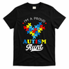 I'm A Proud Autism Aunt Autism Awareness Heart Niece Nephew T-Shirt