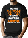 I'M A Proud Boss Of Freaking Awesome Employees T Shirt Gift T-Shirt for Men & Women, T-Shirts Graphic Tee - Black