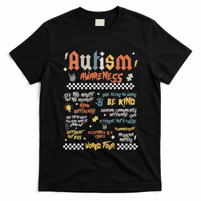 I Rock The Spectrum Autism World Autism Awareness T-Shirt