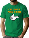 I_M With This Loon Baseball Sleeve T-Shirt for Men & Women, T-Shirts Graphic Tee - Green