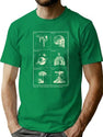 Ice Death Planets Lungs Mushrooms Lava Bootleg Graphic T-Shirt - Green