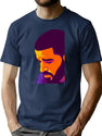 Iconic Meme Woke Mood Feels Retro Sadness Bootleg Graphic T-Shirt - Navy
