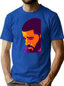 Iconic Meme Woke Mood Feels Retro Sadness Bootleg Graphic T-Shirt - Blue