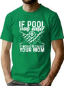 If Pool was Easy Funny Sport Pool Billiard Premium Heavyweight Cotton T-Shirt - Green