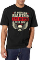 If You Can Read This The Bitch Fell Off Biker Back Print Shirt T-Shirt for Men & Women, T-Shirts Graphic Tee - White