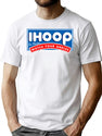 Ihoop I Hoop So Please Watch Your Ankles Classic Logo Premium Heavyweight Cotton T-Shirt - White