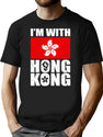 Im With Hong Kong Support The Protest Fight For Freedom T-Shirt for Men & Women, T-Shirts Graphic Tee - Black