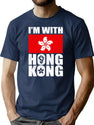 Im With Hong Kong Support The Protest Fight For Freedom T-Shirt for Men & Women, T-Shirts Graphic Tee - Navy