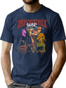 Impossible War Vintage 90S Design Bootleg Graphic T-Shirt - Navy