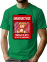 In Case Of Emergency Break Glass T-Shirt for Men & Women, T-Shirts Graphic Tee - Green