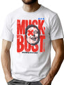 In Musk We Bust T-Shirt for Men & Women, T-Shirts Graphic Tee - White
