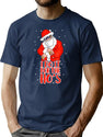 Inappropriate Christmas T-Shirt for Men & Women, T-Shirts Graphic Tee - Navy