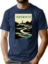 Innsmouth. Vintage Lovecraftian Travel Poster T-Shirt for Men & Women, T-Shirts Graphic Tee - Navy