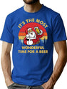Int'S The Most Wonderful Time Of The Year Shirt Christmas Santa T-Shirt for Men & Women, T-Shirts Graphic Tee - Blue