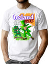 Ireland Leprechauns Rock Bootleg Graphic T-Shirt - White