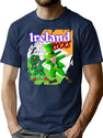 Ireland Leprechauns Rock Bootleg Graphic T-Shirt - Navy