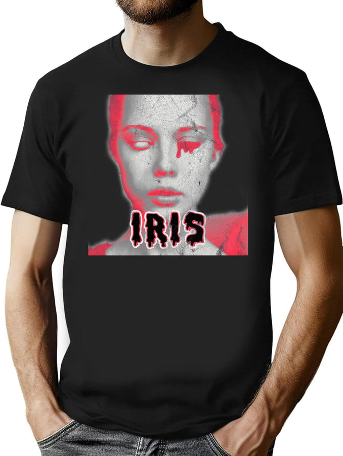 Iris Vintage Bootleg Design Bootleg Graphic T-Shirt - Black