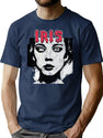 Iris Vintage Bootleg Style Bootleg Graphic T-Shirt - Navy