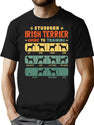 Irish Terrier Funny Guide To Traning T-Shirt for Men & Women, T-Shirts Graphic Tee - Black