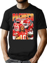 Isiah Pacheco Vintage Retro Bootleg 90S Style Bootleg Graphic T-Shirt - Black