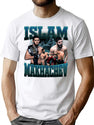 Islam Makhachev Bootleg Bootleg Graphic T-Shirt - White