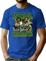 Israel Adesanya Bootleg Bootleg Graphic T-Shirt - Blue