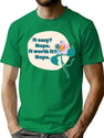 It Easy - Relatable Quote Funny Bad Translation Bootleg Graphic T-Shirt - Green