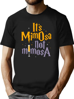 It'S Mimosa Not Winemosa Funny Gift T-Shirt for Men & Women, T-Shirts Graphic Tee - Black
