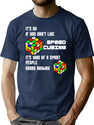 It'S Ok If You Don'T Like Speed Cubing It'S Kind Of A Smart People Hobby Anyway Funny T-Shirt for Men & Women, T-Shirts Graphic Tee - Navy