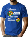 It'S Ok If You Don'T Like Speed Cubing It'S Kind Of A Smart People Hobby Anyway Funny T-Shirt for Men & Women, T-Shirts Graphic Tee - Blue
