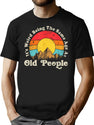 It'S Weird Being The Same Age As Old People Funny Vintage T-Shirt for Men & Women, T-Shirts Graphic Tee - Black