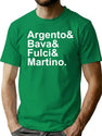 Italian Horror Directors 4 T-Shirt for Men & Women, T-Shirts Graphic Tee - Green