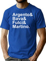 Italian Horror Directors 4 T-Shirt for Men & Women, T-Shirts Graphic Tee - Blue