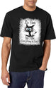 It's Fine I'm Fine Everything is Fine Leopard Fade Print Bella Mom - Camiseta para mujer Black T-Shirt - White
