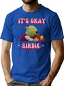 It's Okay Birdie Nanalan Wonderful Girl Premium Heavyweight Cotton T-Shirt - Blue