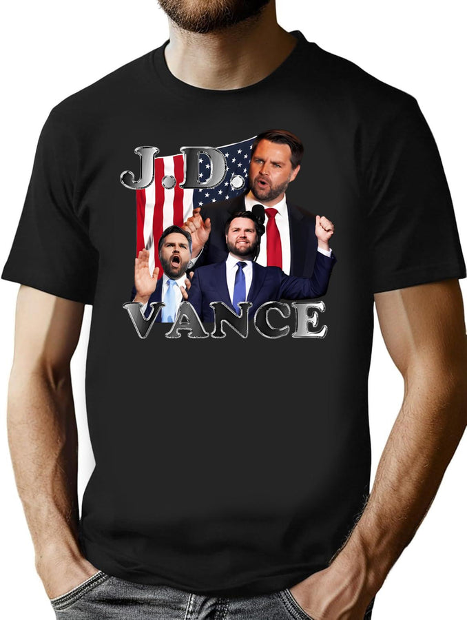J.D. Vance Bootleg Swag Shirt Bootleg Graphic T-Shirt - Black