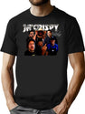 Ja'Crispy Vintage Collage T-Shirt for Men & Women, T-Shirts Graphic Tee - Black